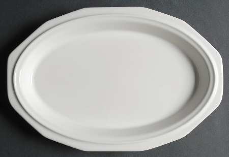 Pfaltzgraff Heritage White 12" Oval Serving Platter
