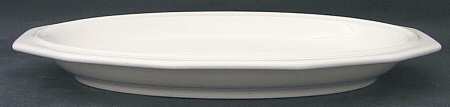 Pfaltzgraff Heritage White 14" Deep Oval Serving Platter