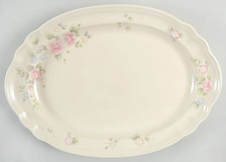 Pfaltzgraff Tea Rose 14" Oval Serving Platter