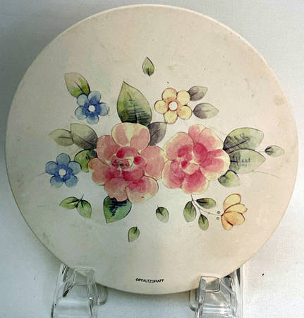 Pfaltzgraff Tea Rose Round Cork Back Trivet