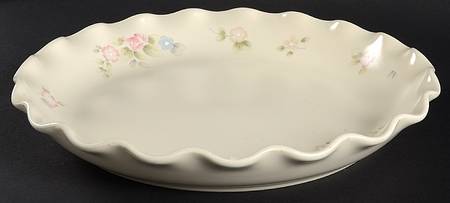 Pfaltzgraff Tea Rose Large Round Fluted Dish aka Chip/Dip Plate