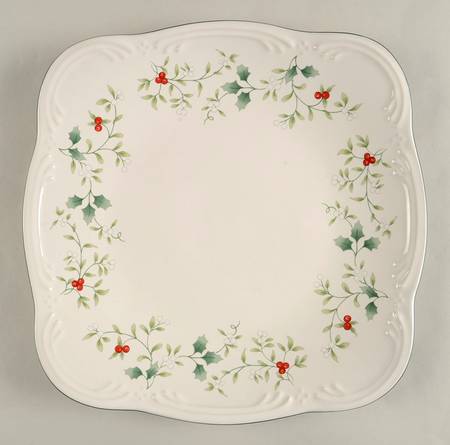 Pfaltzgraff Winterberry Square Dinner Plate