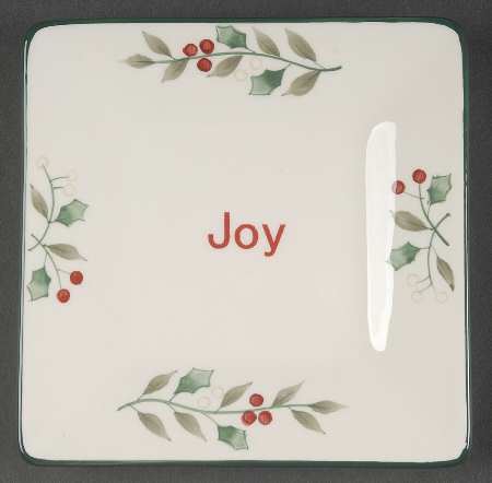 Pfaltzgraff Winterberry Square Appetizer Plate