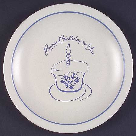 Pfaltzgraff Yorktowne "Happy Birthday" Dinner Plate