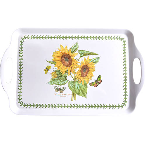 Portmeirion Botanic Garden 19" Rectangular Handled Serving Melamine Tray