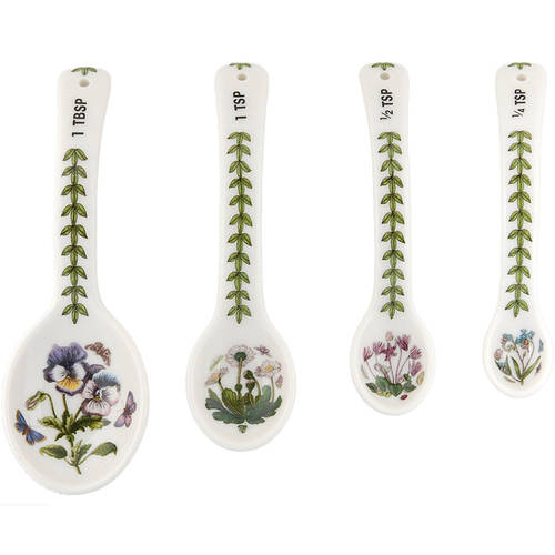 Portmeirion Botanic Garden (4 Pc) Ceramic Measuring Spoon Set