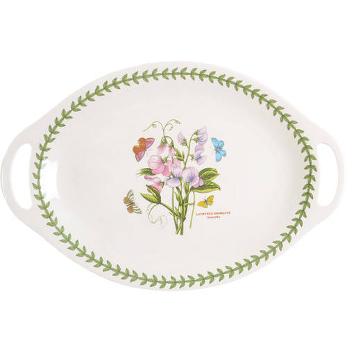 Portmeirion Botanic Garden 18" Oval Handled Platter