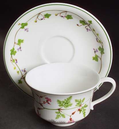 Portmeirion Welsh Wild Flowers Footed Cup & Saucer Set