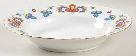 Farmer's Rose (Swirl, Gold Trim) by Porsgrund