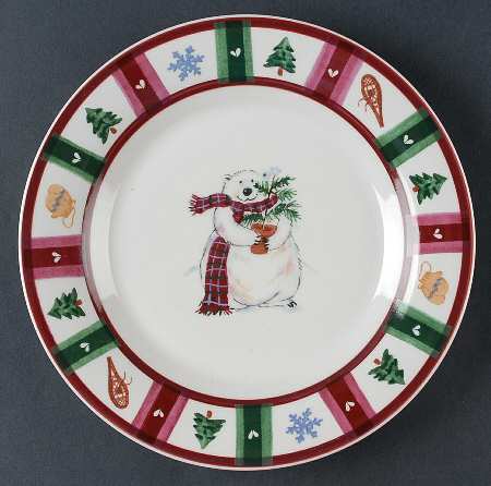 Pfaltzgraff Snow Bear Dinner Plate