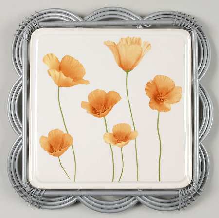 Pfaltzgraff Sunshine Metal Frame Square Trivet