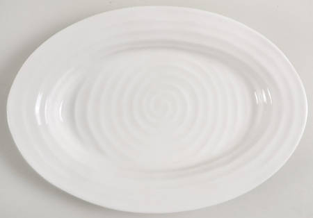 Portmeirion Sophie Conran White 12" Oval Serving Platter