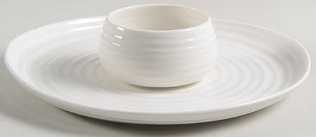 Portmeirion Sophie Conran White (2 Piece) Chip & Dip Set