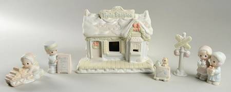 Sugar Town Train Station Set by Precious Moments