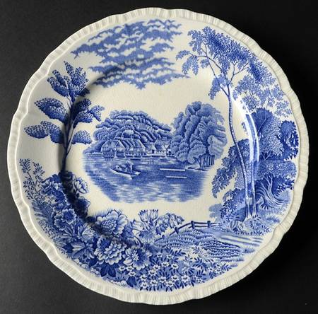 Thames Blue (Ribbed Edge) by Pountney