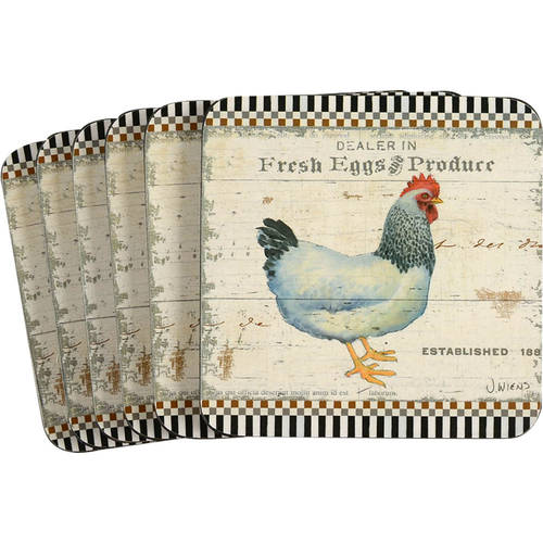 Pimpernel International Coasters Square Corkback Coaster - Set of 6