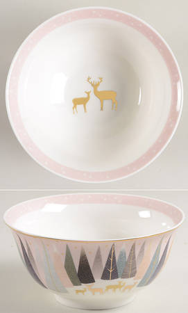Portmeirion Frosted Pines 6" Candy Bowl