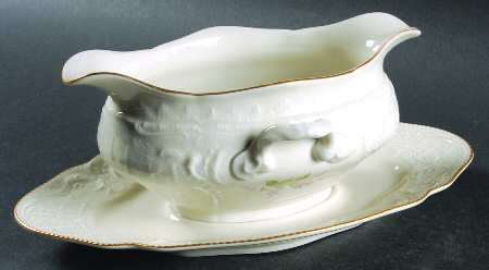 Rosenthal - Continental Barbara Gravy Boat with Attached Underplate