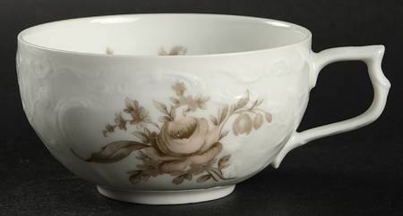 Rosenthal - Continental Brown Rose (Sanssouci) Flat Cup