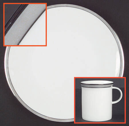 Gala Grey (Platinum Trim) by Rosenthal - Continental