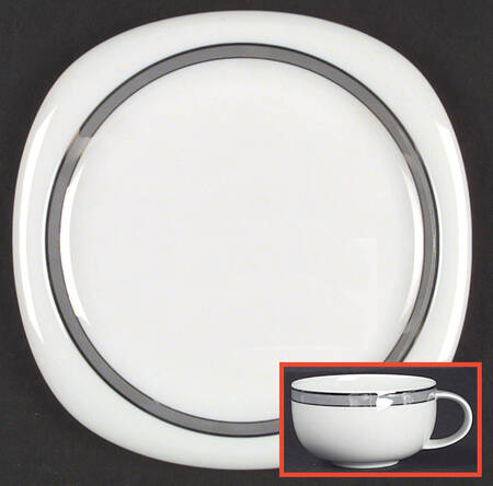 Gala Grey (Platinum Trim, Suomi) by Rosenthal - Continental