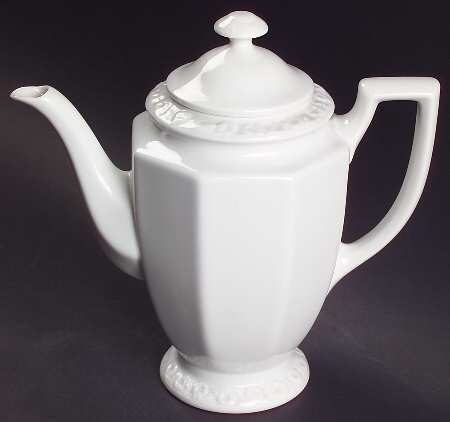Rosenthal - Continental Maria White (12 Sided) Mini Coffee Pot & Lid