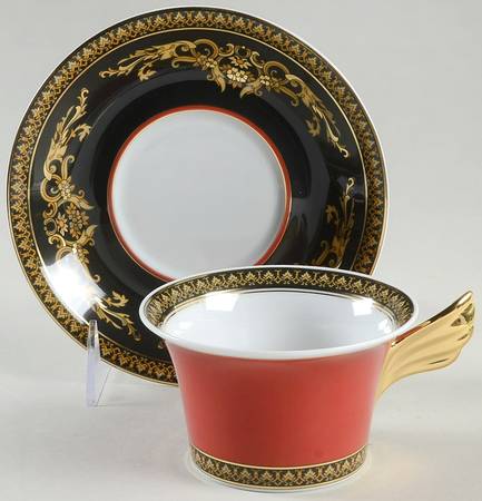 Rosenthal - Continental Medusa Red (Round) 25th Anniversary Cup & Saucer Set