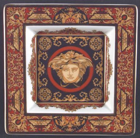 Rosenthal - Continental Medusa Red (Round) 5" Square Tray