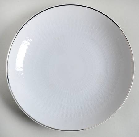 Rosenthal - Continental Motif Platinum Band Large Coupe Soup Bowl