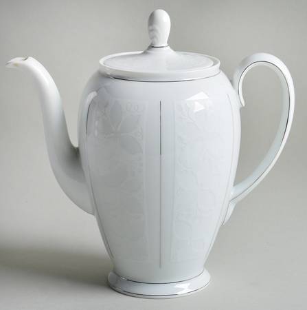 Rosenthal - Continental White Velvet (No Trim) Coffee Pot & Lid