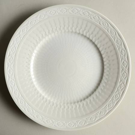 Royal Copenhagen White Fan Luncheon Plate