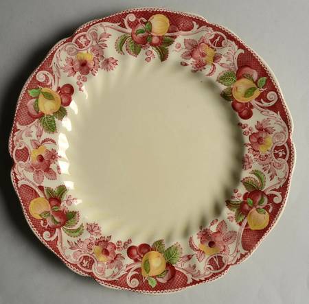 Pomeroy Red Multicolor (#D5471, No Floral Center) by Royal Doulton