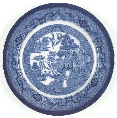 Willow (Flow Blue) by Royal Doulton