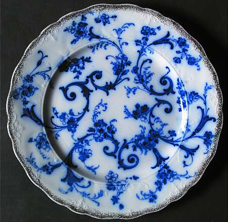 Gainesborough (Flow Blue) by Ridgway (Ridgways)