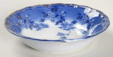 Ridgway Ridgways Lugano Flow Blue FruitDessert Sauce Bowl