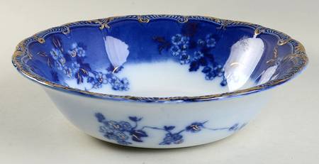 Ridgway Ridgways Lugano Flow Blue 9 Round Vegetable Bowl