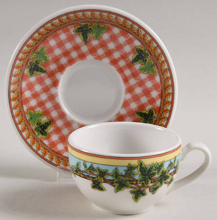 Rosenthal - Continental Ivy Leaves Passion Flat Demitasse Cup & Saucer Set (R IVLP)