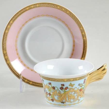 Rosenthal - Continental Le Jardin De Versace 25th Anniversary Cup & Saucer Set