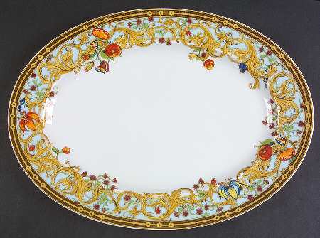 Rosenthal - Continental Le Jardin De Versace 13" Oval Serving Platter