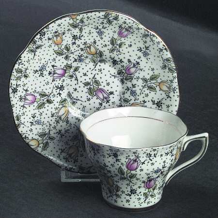 June (Black, Multicolor Flowers) by Rosina-Queens