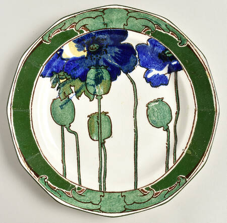 Poppies B Blue and Green (Multisided) by Royal Doulton