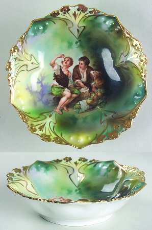 Melon Eaters Green and Lavender by RS Prussia