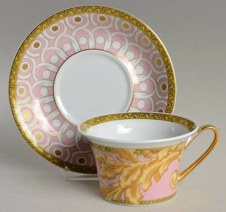 Rosenthal - Continental Les Reves Byzantins Flat Cup & Saucer Set