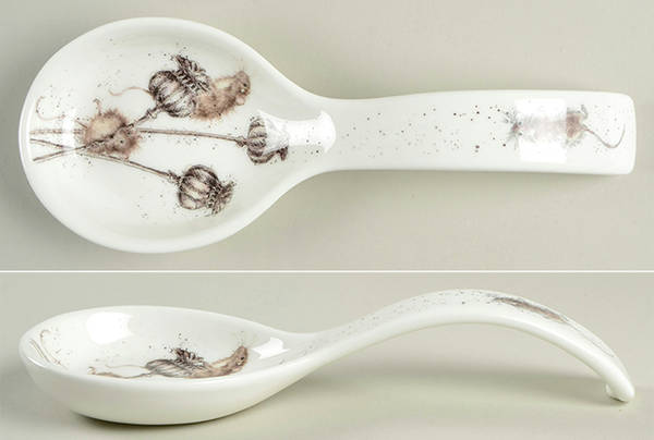 Royal Worcester Wrendale Designs Spoon Rest/Holder (Holds 1 Spoon)