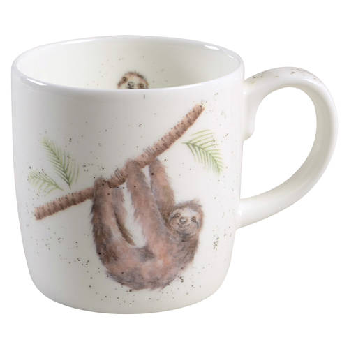 Wrendale Designs Hanging Around 14 fl. oz. Mug, Sloth