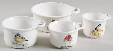 Royal Worcester Wrendale Designs Measuring Cup Set (1 Cup,1/2 Cup,1/3 Cup,1/4 Cup)