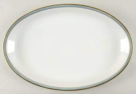 Rosenthal - Continental Gala Blue (Form E Shape) 15" Oval Serving Platter
