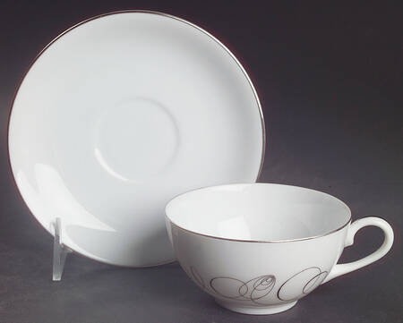 Sango Contemporary Flat Cup & Saucer Set