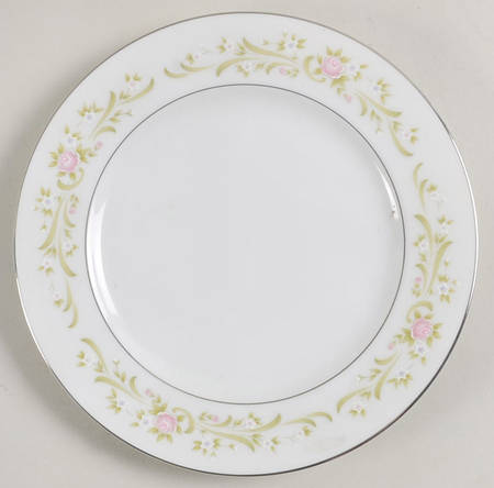 Sango Cotillion Pink Green Floral Bread & Butter Plate