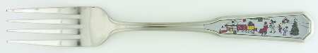Sango Silent Night Dinner Fork (7 3/8" or Smaller)